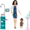 Barbie Zahnärztin-Puppe (brünett) Und Spielset