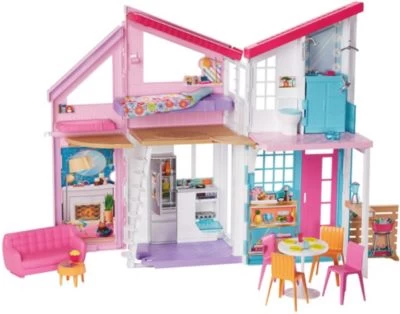 Barbie Malibu Haus, Puppenhaus, Barbie Stadthaus Mit Zubehör 3 Barbie Malibu Haus, Puppenhaus, Barbie Stadthaus Mit Zubehör