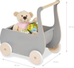 Pinolino Puppenwagen Mette, Grau -Kinderspielzeugladen 12548684 04