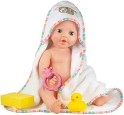 Heless Kapuzenbadetuch "Faultier Flauschi" (48 X 48 Cm) Mit Zubehör -Kinderspielzeugladen 12645631 05