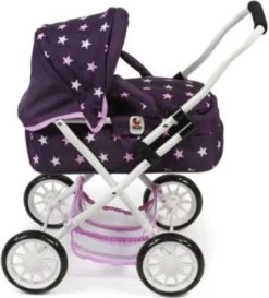 CHIC 2000 Mini-Kuschel-Puppenwagen SMARTY, Dots Brombeere -Kinderspielzeugladen 13015545 02