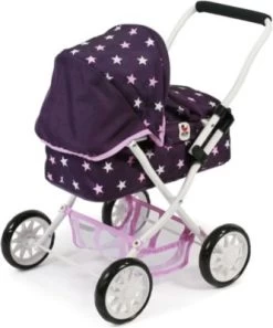CHIC 2000 Mini-Kuschel-Puppenwagen SMARTY, Dots Brombeere -Kinderspielzeugladen 13015545 03