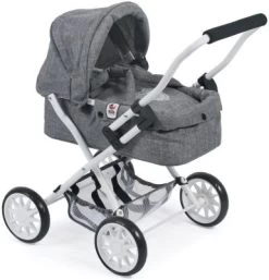 CHIC 2000 Mini-Kuschel-Puppenwagen SMARTY, Grau
