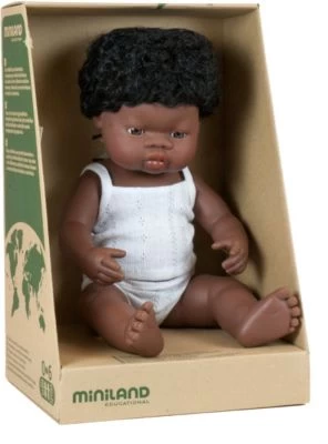 Miniland Babypuppe Junge, Schwarzhaarig, 38 Cm 4 Miniland Babypuppe Junge, Schwarzhaarig, 38 Cm – Bild 2