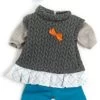 Miniland Puppenbekleidungs Set Girl, 4-tlg. Grau 38 Cm -Kinderspielzeugladen 13116550 01