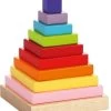 Pyramid Holzbausteine In 9 Verschiedenen Farben-9 Teilig -Kinderspielzeugladen 13236338 01