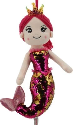 Sweety-Toys Sweety Toys 11926 Stoffpuppe Meerjungfrau Plüschtier Prinzessin 40 Cm Pink