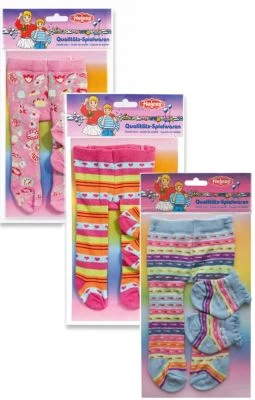 Heless Puppen-Strumpfhosen Mit Söckchen, Gr. 35-45 Cm, Versch. Varianten 3 Heless Puppen-Strumpfhosen Mit Söckchen, Gr. 35-45 Cm, Versch. Varianten