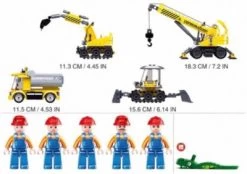 Sluban Baustellenfahrzeuge Set (463 Teile) -Kinderspielzeugladen 15025412 05