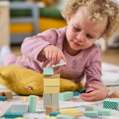 MyToys ORIGINALS Holzbausteine 100 Stück, Pastell 4 MyToys ORIGINALS Holzbausteine 100 Stück, Pastell – Bild 2