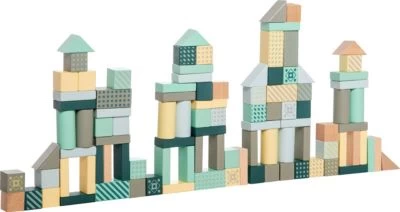 MyToys ORIGINALS Holzbausteine 100 Stück, Pastell 5 MyToys ORIGINALS Holzbausteine 100 Stück, Pastell – Bild 3