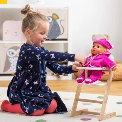 MyToys ORIGINALS Holz Puppenhochstuhl Mit Sitzkissen 4 MyToys ORIGINALS Holz Puppenhochstuhl Mit Sitzkissen – Bild 2