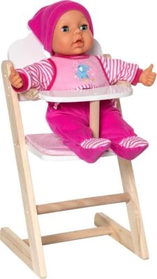 MyToys ORIGINALS Holz Puppenhochstuhl Mit Sitzkissen 5 MyToys ORIGINALS Holz Puppenhochstuhl Mit Sitzkissen – Bild 3