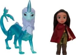 JAKKS PACIFIC Raya Der Letzte Drache - Kleine Raya Puppe & Sisu Drache 15 Cm Mit Funktion