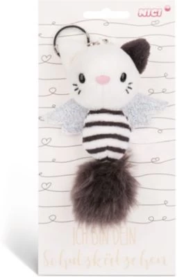 NICI Schutzkätzchen 12cm Schlüsselanhänger Aus Plüsch (46040) 5 NICI Schutzkätzchen 12cm Schlüsselanhänger Aus Plüsch (46040) – Bild 3