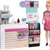 Barbie Nasch-Café Spielset Mit Puppe (blond), über 20 Teile Puppen-Zubehör -Kinderspielzeugladen 15653339 01