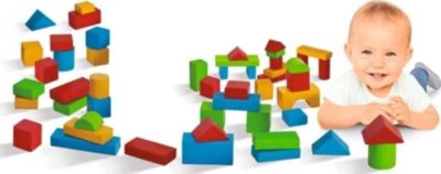 Eichhorn Holzbausteine Baby Bunt, 50 Stück 5 Eichhorn Holzbausteine Baby Bunt, 50 Stück – Bild 3