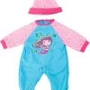 BAYER Kleider Für Puppen 40-46 Cm: 2-tlg. - Strampler + Mütze, Blau/rosa -Kinderspielzeugladen 16933537 01