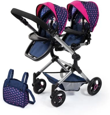 BAYER Zwillings-Puppenwagen Twin Neo, Blau 3 BAYER Zwillings-Puppenwagen Twin Neo, Blau