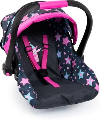 BAYER Puppen-Autositz Mit Dach, Schwarz 3 BAYER Puppen-Autositz Mit Dach, Schwarz
