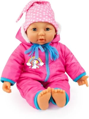 BAYER Kleider Für Puppen 40-46 Cm: 3-tlg. - Schneeoverall, Schal, Mütze, Pink/blau 4 BAYER Kleider Für Puppen 40-46 Cm: 3-tlg. - Schneeoverall, Schal, Mütze, Pink/blau – Bild 2
