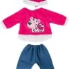 BAYER Kleider Für Puppen 40-46 Cm: 3-tlg. - Hose, Oberteil, Mütze, Blau/pink -Kinderspielzeugladen 16933627 01