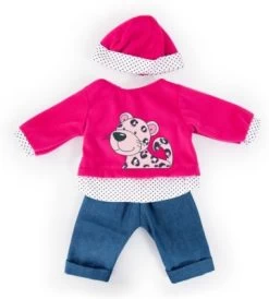 BAYER Kleider Für Puppen 40-46 Cm: 3-tlg. - Hose, Oberteil, Mütze, Blau/pink -Kinderspielzeugladen 16933627 02