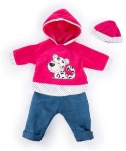 BAYER Kleider Für Puppen 40-46 Cm: 3-tlg. - Hose, Oberteil, Mütze, Blau/pink -Kinderspielzeugladen 16933627 03
