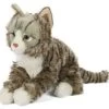 UNI-TOYS® Norwegische Waldkatze, Liegend - 46 Cm (Länge) - Plüsch-Katze, Plüschtier Kuscheltiere Spielzeug -Kinderspielzeugladen 17533106 01