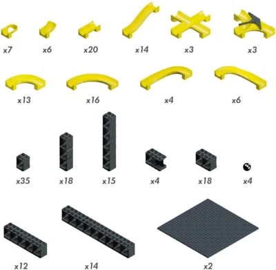 Hubelino Pi Kugelbahn Starter Set 440280 4 Hubelino Pi Kugelbahn Starter Set 440280 – Bild 2