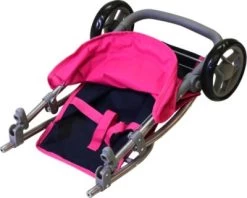 KNORRTOYS.COM Puppenbuggy Jogger Lio - Flying Hearts Blue Pink -Kinderspielzeugladen 18848482 03
