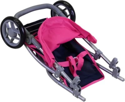 KNORRTOYS.COM Kombi-Puppenwagen Coco - Flying Hearts Blue Pink 6 KNORRTOYS.COM Kombi-Puppenwagen Coco - Flying Hearts Blue Pink – Bild 4