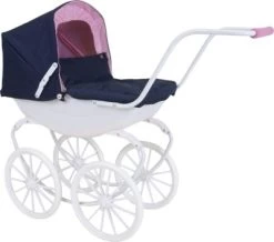 KNORRTOYS.COM Puppenwagen Classic Pram - Navy Blue/rose/princess -Kinderspielzeugladen 18848488 04