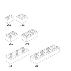 Hubelino 120-teiliges Weißes Bausteine Set - Kugelbahn Erweiterung 420619 -Kinderspielzeugladen 19022455 06