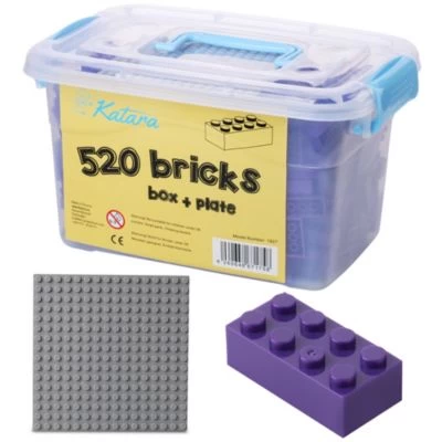 Katara Bausteine Box-Set Mit 520 Steinen + Platte + Box, Sluban, Papimax, Q-Bricks Und Mehr Steckbausteine 3 Katara Bausteine Box-Set Mit 520 Steinen + Platte + Box, Sluban, Papimax, Q-Bricks Und Mehr Steckbausteine