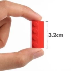 Katara 100 Rote Bausteine In Dachform, Sluban, Papimax, Q-Bricks Und Mehr Steckbausteine -Kinderspielzeugladen 19577304 04