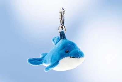 Schaffer Knuddel Mich!® Plüsch-Tier Schlüsselanhänger Anhänger Delfin "Flipp" - Größe 11 Cm 4 Schaffer Knuddel Mich!® Plüsch-Tier Schlüsselanhänger Anhänger Delfin "Flipp" - Größe 11 Cm – Bild 2