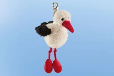 Schaffer Knuddel Mich!® Plüsch-Tier Schlüsselanhänger Anhänger Storch "Dudu" - Größe 11 Cm 3 Schaffer Knuddel Mich!® Plüsch-Tier Schlüsselanhänger Anhänger Storch "Dudu" - Größe 11 Cm