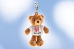 Schaffer Knuddel Mich!® Plüsch-Tier Schlüsselanhänger Anhänger Teddy "Be Happy" - Größe 11 Cm -Kinderspielzeugladen 19624680 02