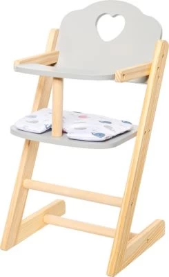 MyToys ORIGINALS Holz Puppenhochstuhl, Grau