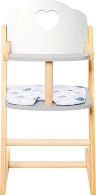 MyToys ORIGINALS Holz Puppenhochstuhl, Grau 6 MyToys ORIGINALS Holz Puppenhochstuhl, Grau – Bild 4