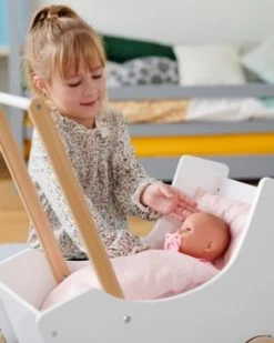 MyToys ORIGINALS Holz Puppenwagen, Rosa -Kinderspielzeugladen 19919023 04