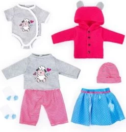 Puppenkleider-Set 8-tlg. Von Bayer, 38-42 Cm
