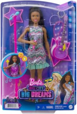 Barbie Big City Dreams Brooklyn Sängerin Puppe Mit Leuchtendem Kleid Und Musik Inkl. Zubehör 5 Barbie Big City Dreams Brooklyn Sängerin Puppe Mit Leuchtendem Kleid Und Musik Inkl. Zubehör – Bild 3