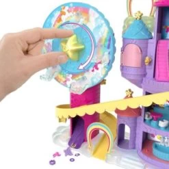 Polly Pocket Pollyville Regenbogen-Einhornspaß Freizeitpark -Kinderspielzeugladen 20410705 05
