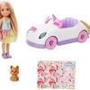 Barbie Chelsea Puppe Spiel-Set Inkl. Auto, Regenbogen-Einhorn -Kinderspielzeugladen 20410879 01