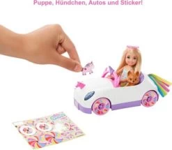 Barbie Chelsea Puppe Spiel-Set Inkl. Auto, Regenbogen-Einhorn -Kinderspielzeugladen 20410879 03