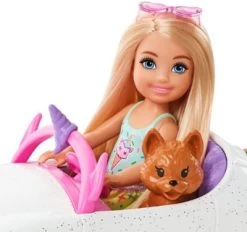 Barbie Chelsea Puppe Spiel-Set Inkl. Auto, Regenbogen-Einhorn -Kinderspielzeugladen 20410879 05