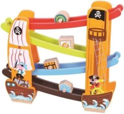 Lelin Holzspielzeug Kugelbahn / Rollbahn Pirat -Kinderspielzeugladen 20676969 02