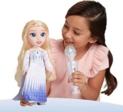 JAKKS PACIFIC Die Eiskönigin 2 - "Sing Mit Mir" Elsa Puppe 35 Cm, Inkl. Mikrofon Licht Und Sound -Kinderspielzeugladen 20904746 04